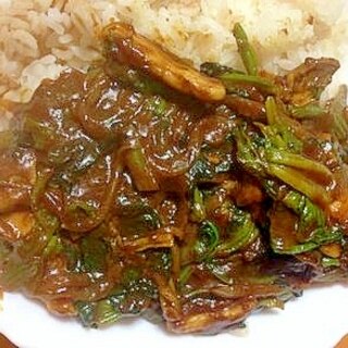 ほうれん草とエリンギと玉ねぎのカレー